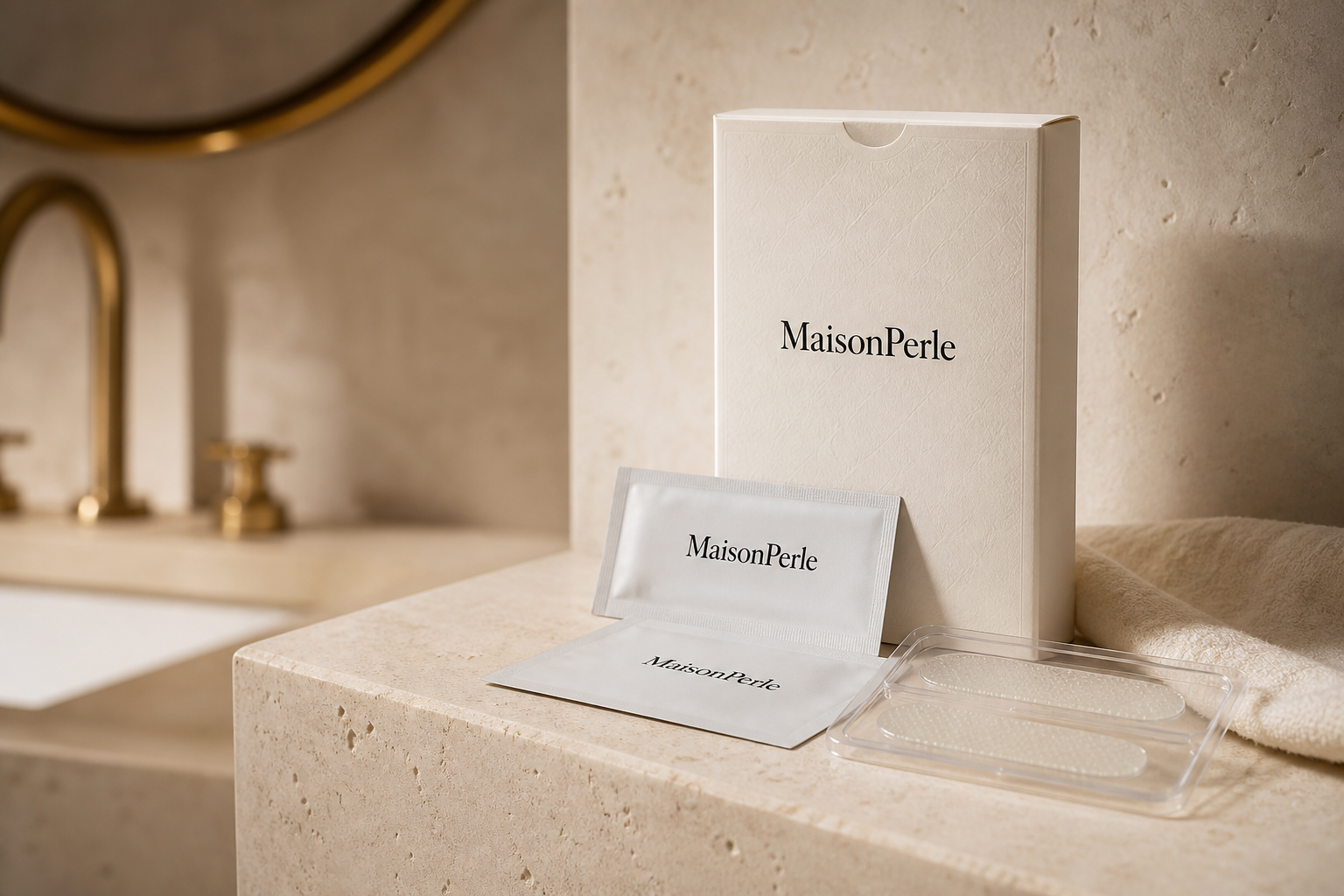 MaisonPerle Tiras Blanqueadoras MaisonPerle PAP+ in een luxe whiteningroutine
